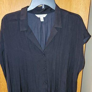 Women's Black Short-sleeved Nine West Blouse - XL
